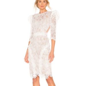 Bronx and Banco white dress